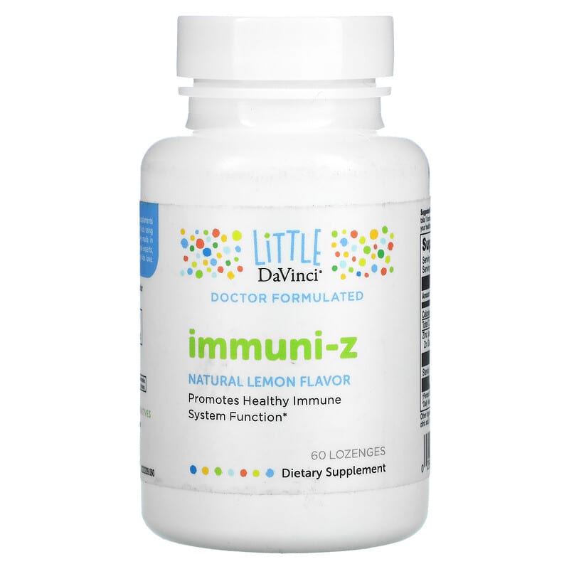 Little DaVinci Immuni-Z Natural Lemon 60 Lozenges 6 Thực phẩm chức năng Little DaVinci Immuni-Z Natural Lemon 60 Lozenges 026664014078