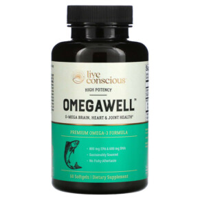 Thuốc bổ Live Conscious OmegaWell High Potency 60 Softgels 850008273100
