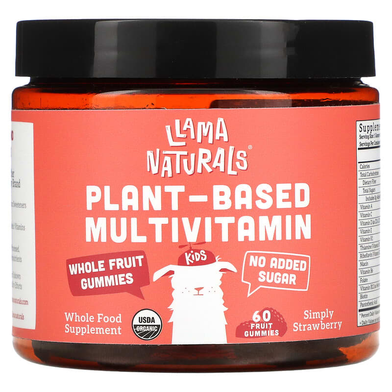 Llama Naturals Plant-Based Multivitamin Whole Fruit Gummies Simply Strawberry 60 Fruit Gummies 6 Thực phẩm chức năng Llama Naturals Plant-Based Multivitamin Whole Fruit Gummies Simply Strawberry 60 Fruit Gummies 860001318616