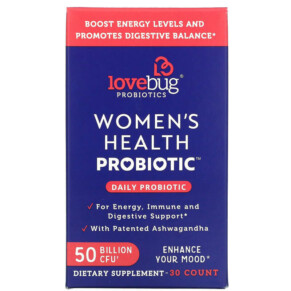 Thuốc bổ LoveBug Probiotics Women's Health Probiotic Daily Probiotic 50 Billion CFU 30 Count 850002716191