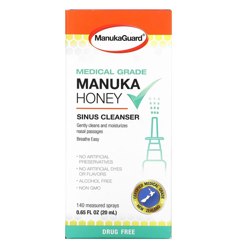 ManukaGuard Medical Grade Manuka Honey Sinus Cleanser 0.65 fl oz (20 ml) 6 Thực phẩm chức năng ManukaGuard Medical Grade Manuka Honey Sinus Cleanser 0.65 fl oz (20 ml) 858631002562
