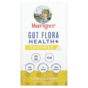 Thuốc bổ MaryRuth Organics Gut Flora Health + Enzymes 60 Capsules 850029392453