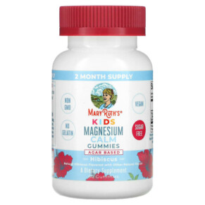 Thuốc bổ MaryRuth Organics Kids Magnesium Calm Gummies Hibiscus 60 Gummies 850036700715