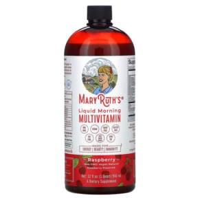 Thuốc bổ MaryRuth Organics Liquid Morning Multivitamin Raspberry 32 fl oz (946 ml) 658263110495