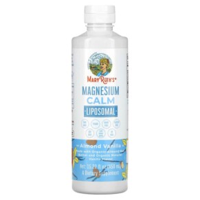 Thuốc bổ MaryRuth Organics Magnesium Calm Liposomal Almond Vanilla 15.22 fl oz (450 ml) 850018471886