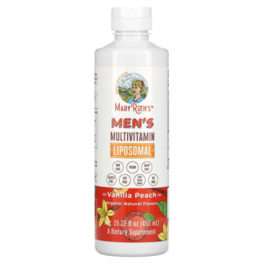 Thuốc bổ MaryRuth Organics Men's Multivitamin Liposomal Vanilla Peach 15.22 fl oz (450 ml) 850029392699