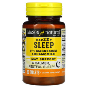 Thuốc bổ Mason Natural Eazzzy Sleep with Magnesium & Chamomile 60 Tablets 311845181756