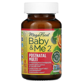 Thuốc bổ MegaFood Baby & Me 2 Postnatal Multi 60 Tablets 051494104286