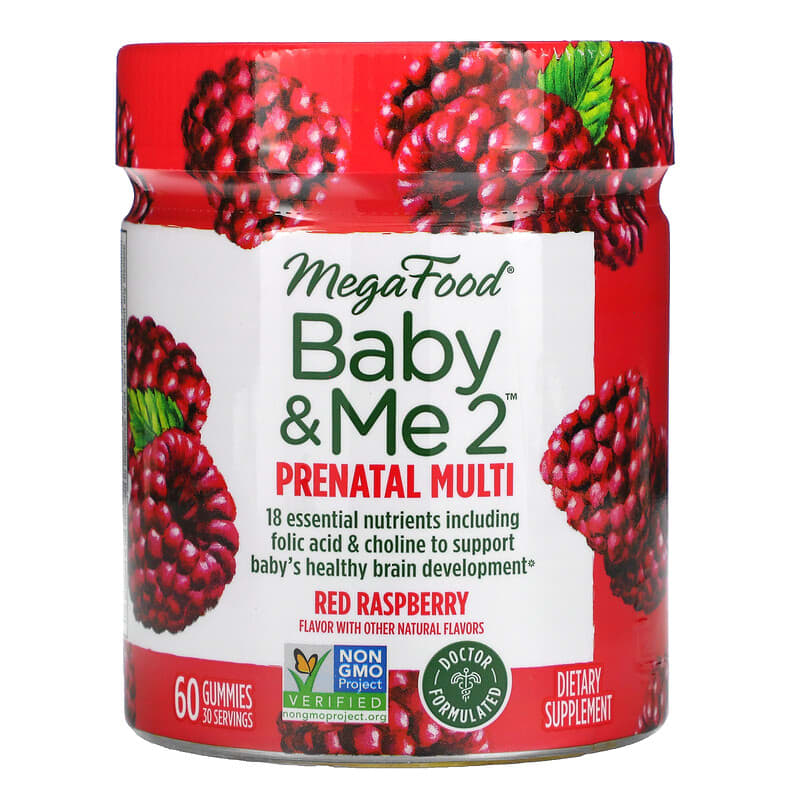 MegaFood Baby & Me 2 Prenatal Multivitamin Red Raspberry 60 Gummies 6 Thực phẩm chức năng MegaFood Baby & Me 2 Prenatal Multivitamin Red Raspberry 60 Gummies 051494104378