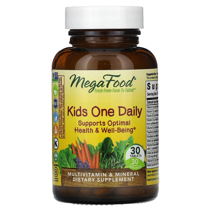 MegaFood Kids One Daily 30 Tablets 6 Thực phẩm chức năng MegaFood Kids One Daily 30 Tablets 051494101797
