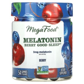 Thuốc bổ MegaFood Melatonin Berry Good Sleep Berry 1.5 mg 54 Gummies 051494104156