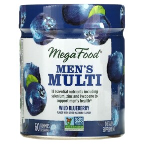 Thuốc bổ MegaFood Men's Multi Wild Blueberry 60 Gummies 051494104354