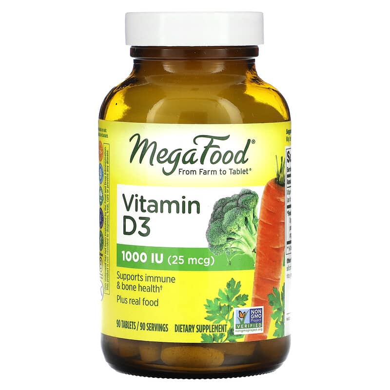 MegaFood Vitamin D3 25 mcg (1.000 IU) 90 Tablets 6 Thực phẩm chức năng MegaFood Vitamin D3 25 mcg (1.000 IU) 90 Tablets 051494101155