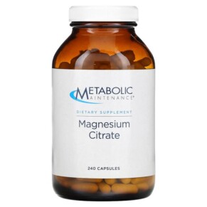 Thuốc bổ Metabolic Maintenance Magnesium Citrate 240 Capsules 838287004301