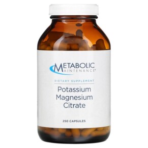 Thuốc bổ Metabolic Maintenance Potassium Magnesium Citrate 250 Capsules 838287004264
