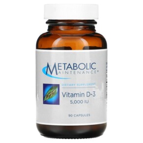 Thuốc bổ Metabolic Maintenance Vitamin D-3 5.000 IU 90 Capsules 838287005155