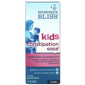 Thuốc bổ Mommy's Bliss Kids Constipation Ease 4 Years+ Orange 4 fl oz (120 ml) 679234075230