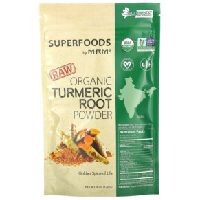 Thuốc bổ MRM Nutrition Raw Organic Turmeric Root Powder 6 oz (170 g) 609492800053