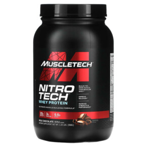 Thuốc bổ MuscleTech Nitro Tech Whey Protein Milk Chocolate 2.20 lbs (998 g) 631656703245