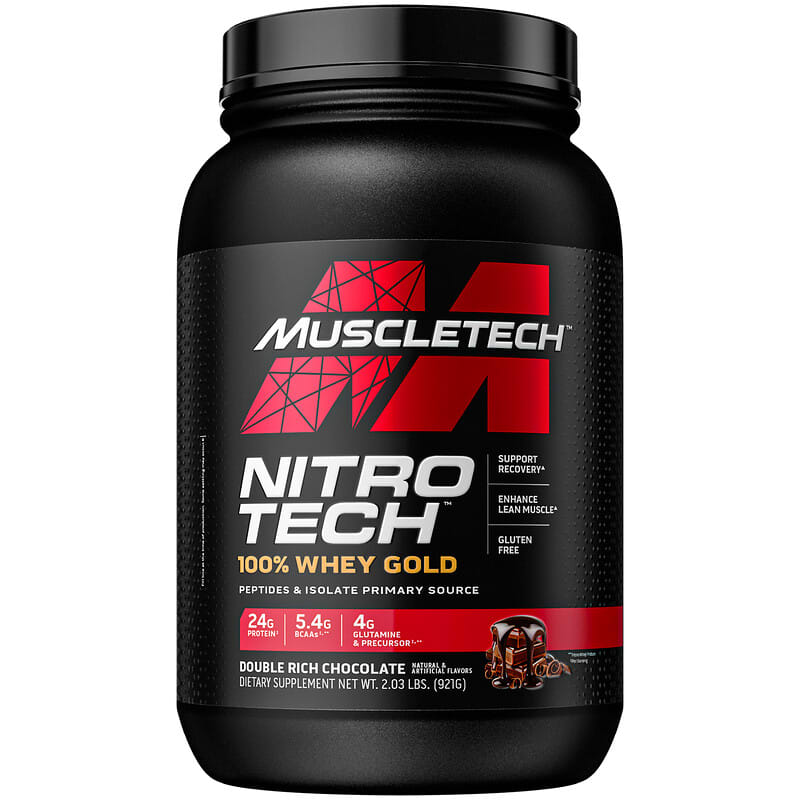 MuscleTech Performance Series Nitro Tech 100% Whey Gold Double Rich Chocolate 2.03 lbs (921 g) 6 Thực phẩm chức năng MuscleTech Performance Series Nitro Tech 100% Whey Gold Double Rich Chocolate 2.03 lbs (921 g) 631656710458