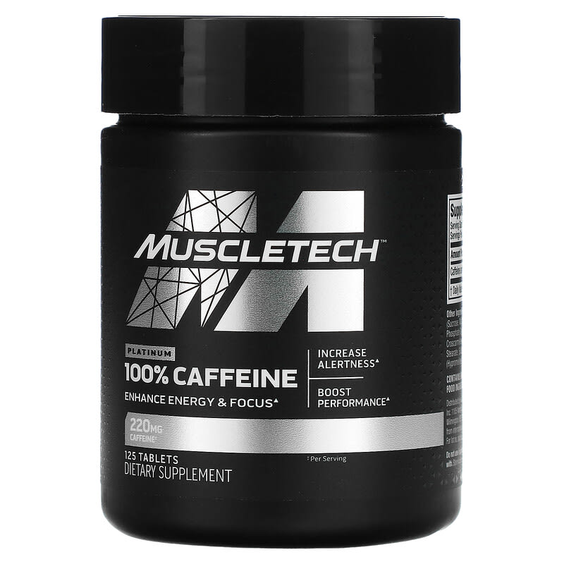 MuscleTech Platinum 100% Caffeine 220 mg 125 Tablets 6 Thực phẩm chức năng MuscleTech Platinum 100% Caffeine 220 mg 125 Tablets 631656609394