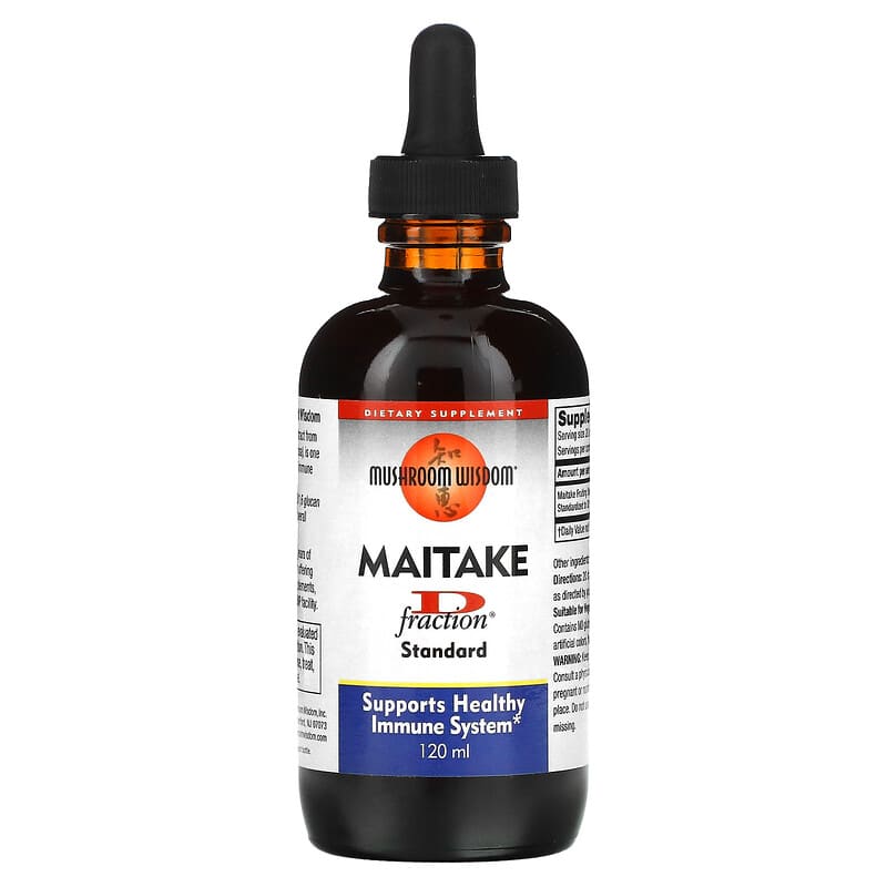 Mushroom Wisdom Maitake D-Fraction Standard 120 ml 6 Thực phẩm chức năng Mushroom Wisdom Maitake D-Fraction Standard 120 ml 791014104210