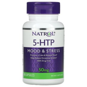 Thuốc bổ Natrol 5-HTP Mood & Stress 50 mg 45 Capsules 047469008826
