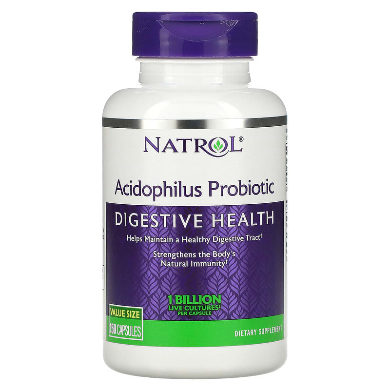 Natrol Acidophilus Probiotic 1 Billion 150 Capsules 6 Thực phẩm chức năng Natrol Acidophilus Probiotic 1 Billion 150 Capsules 047469161088