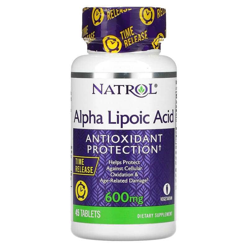 Natrol Alpha Lipoic Acid Time Release 600 mg 45 Tablets 6 Thực phẩm chức năng Natrol Alpha Lipoic Acid Time Release 600 mg 45 Tablets 047469052294