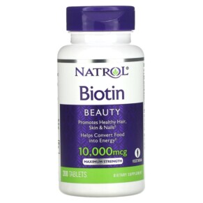 Thuốc bổ Natrol Biotin Maximum Strength 10.000 mcg 200 Tablets 047469076085