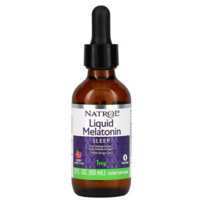 Thuốc bổ Natrol Liquid Melatonin Berry 1 mg 2 fl oz (60 ml) 047469074029