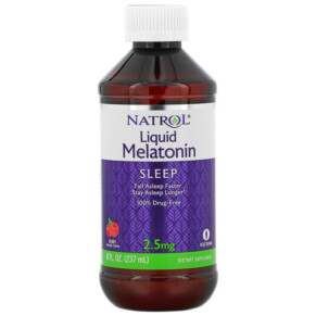 Thuốc bổ Natrol Liquid Melatonin Sleep Berry 2.5 mg 8 fl oz (237 ml) 047469074050