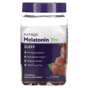 Thuốc bổ Natrol Melatonin Sleep Strawberry 5 mg 140 Gummies 047469076832