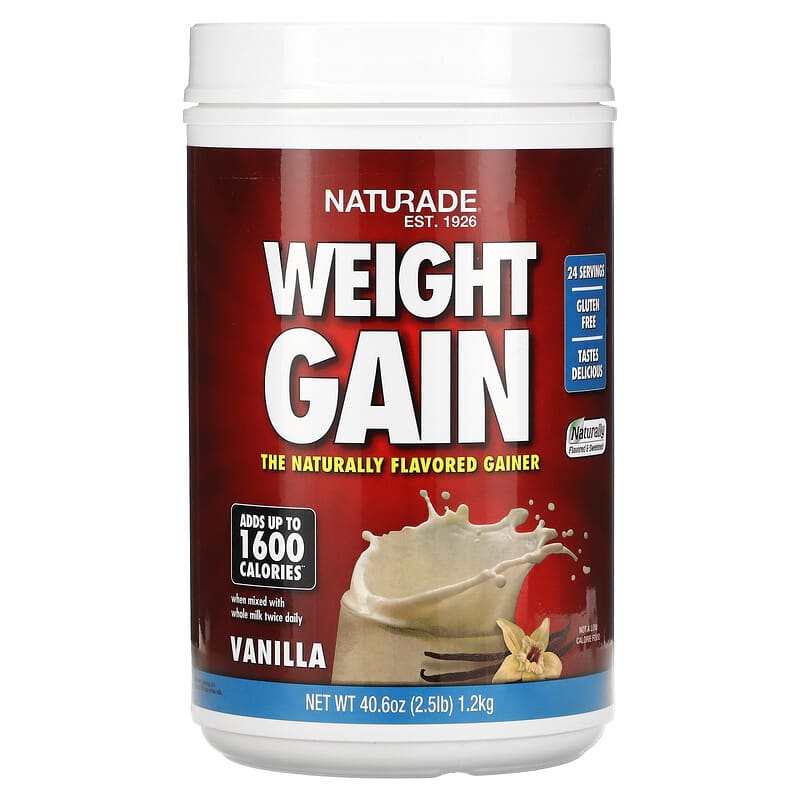 Naturade Weight Gain Vanilla 2.5 lb (1.2 kg) 6 Thực phẩm chức năng Naturade Weight Gain Vanilla 2.5 lb (1.2 kg) 079911026638