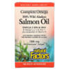 Thuốc bổ Natural Factors 100% Wild Alaskan Salmon Oil 1300 mg 90 Enteripure Softgels 068958022659