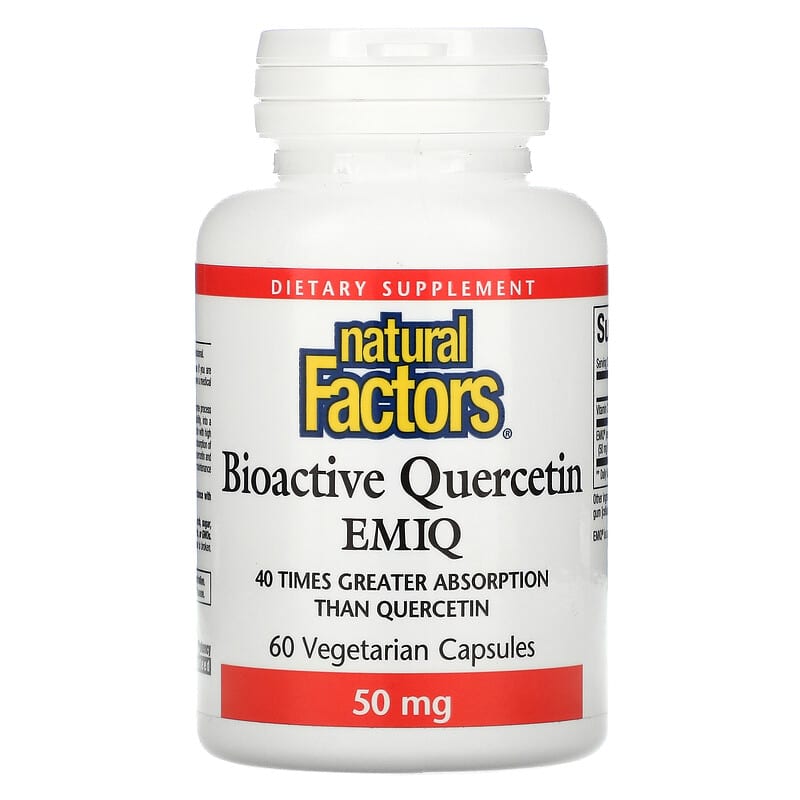 Natural Factors Bioactive Quercetin EMIQ 50 mg 60 Vegetarian Capsule 6 Thực phẩm chức năng Natural Factors Bioactive Quercetin EMIQ 50 mg 60 Vegetarian Capsule 068958013817