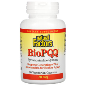 Thuốc bổ Natural Factors BioPQQ 20 mg 30 Vegetarian Capsules 068958026077