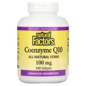 Thuốc bổ Natural Factors Coenzyme Q10 100 mg 240 Softgels 068958020822