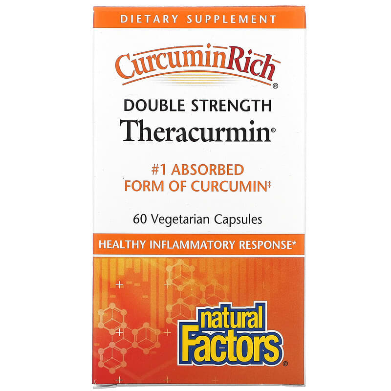 Natural Factors CurcuminRich Double Strength Theracurmin 60 Vegetarian Capsules 6 Thực phẩm chức năng Natural Factors CurcuminRich Double Strength Theracurmin 60 Vegetarian Capsules 068958045443