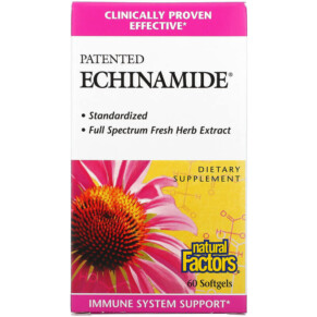 Thuốc bổ Natural Factors Patented Echinamide 60 Softgels 068958045238