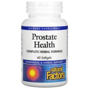 Thuốc bổ Natural Factors Prostate Health Complete Herbal Formula 60 Softgels 068958035123