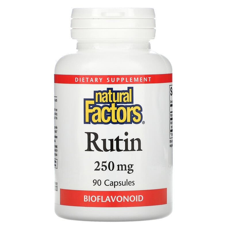 Natural Factors Rutin 250 mg 90 Capsules 6 Thực phẩm chức năng Natural Factors Rutin 250 mg 90 Capsules 068958013916