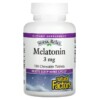 Thuốc bổ Natural Factors Stress-Relax Melatonin 3 mg 180 Chewable Tablets 068958027166