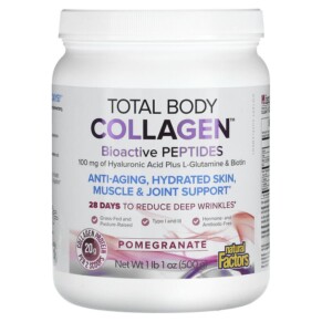 Thuốc bổ Natural Factors Total Body Collagen Bioactive Peptides Pomegranate 100 mg 1 lb 1 oz (500 g) 068958026350