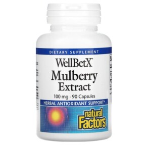 Thuốc bổ Natural Factors WellBetX Mulberry Extract 100 mg 90 Capsules 068958035840