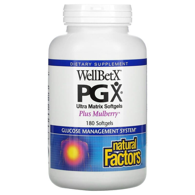 Natural Factors WellBetX PGX Plus Mulberry 180 Softgels 6 Thực phẩm chức năng Natural Factors WellBetX PGX Plus Mulberry 180 Softgels 068958035260