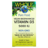 Thuốc bổ Natural Factors Whole Earth & Sea Vegan Bioenhanced Vitamin D3 5.000 IU 60 Vegetarian Capsules 068958355160