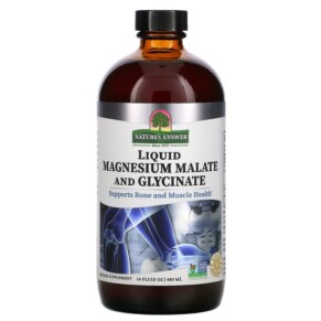 Thuốc bổ Nature's Answer Liquid Magnesium Malate and Glycinate 16 fl oz (480 ml) 083000261732
