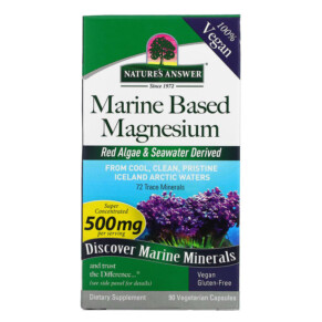 Thuốc bổ Nature's Answer Marine Based Magnesium 250 mg 90 Vegetarian Capsules 083000164620