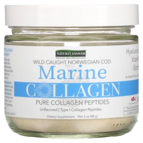 Thuốc bổ Nature's Answer Marine Collagen Wild Caught Norwegian Cod Unflavored 3 oz (88 g) 083000269233